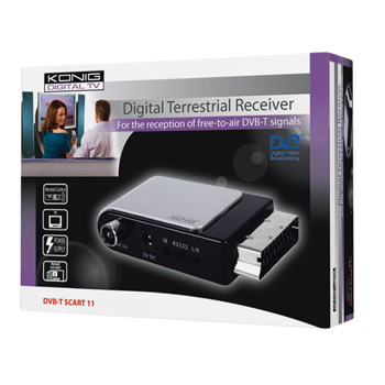 DVB-T SCART11 König scart fta dvb-t ontvanger Verpakking foto